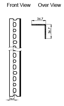 Slotted angle shelving