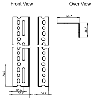 Slotted angle shelving