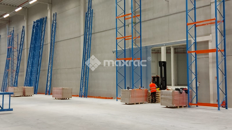 Maxrac completed pallet racking turn-key project in Europe