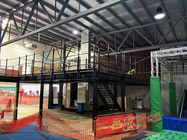 Indoor Sports Park Steel Mezzanine Project in Australia Indoor Sports Park Steel Mezzanine Project in Australia