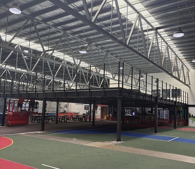 Indoor Sports Park Steel Mezzanine Project in Australia Indoor Sports Park Steel Mezzanine Project in Australia