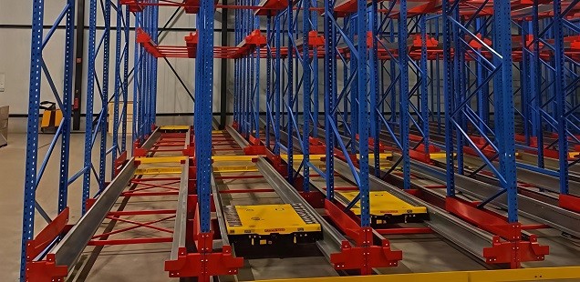 Pallet shuttle system project in Belgium