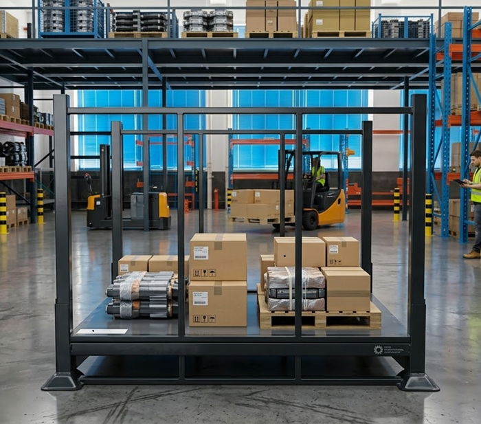 Maxrac Launches New 1.5-Ton Stackable & Collapsible Steel Stillage Racks for Heavy-Duty Warehouse Storage
