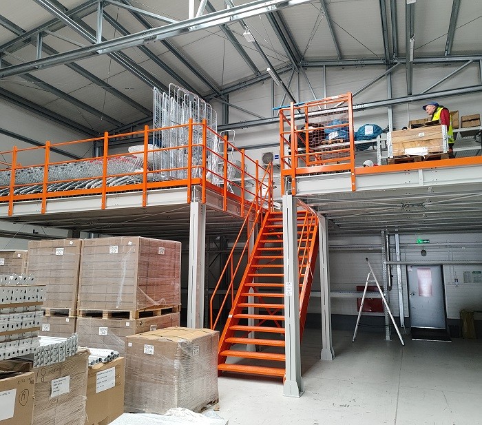 Maxrac Delivers Premium Mezzanine Steel Platform Project in Poland